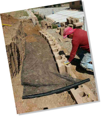 Retaining wall installation  by Rising Sun Landscaping & Maintenance