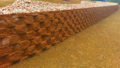 Retaining wall by Rising Sun Landscaping & Maintenance