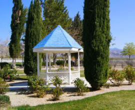 Gazebo in yard